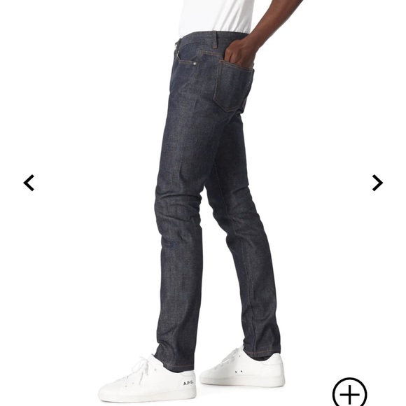 A.P.C. Petit New Standard Unisex fitted jeans button fly in Raw dark Indigo 30 - Picture 5 of 16